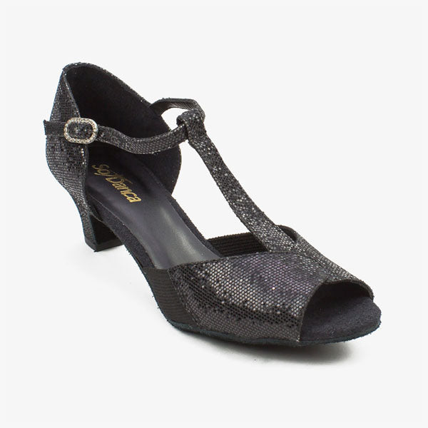 So Danca BL33 1.5'' Sparkled Black Ballroom Shoes