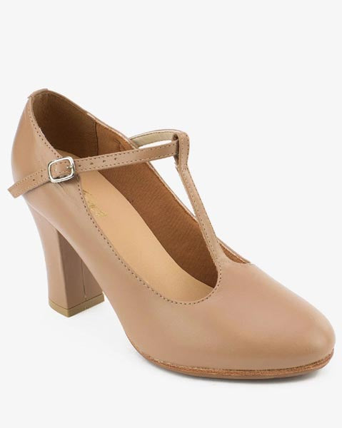 So Danca CH110 Caroline 3" Leather Sole T-Strap Character Shoe