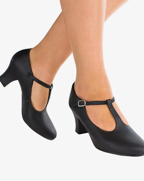 So Danca T-Strap Character Shoe Black