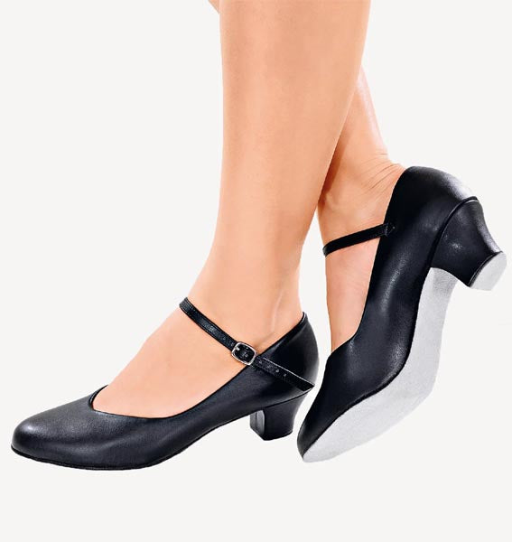 So Danca CH791 Riana 1.5" Heel Character / Ballroom Practice Shoes Black