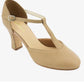 So Danca CH98 Cher 3" Heel Smooth Leather T-Strap Character Shoe Tan