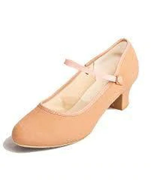 So Danca RO02  Canvas 1.5" Heel  Royal Character Shoe  Tan color