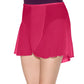 So Danca - Nancy Semi-Sheer Wrap Skirt with Ribbon Ties SL66 - Ballet Skirt burgundy color