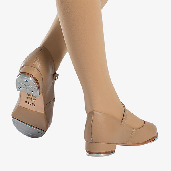 So Danca TA11 Adults Buckle Strap Leather Tap Shoe  Caramel color