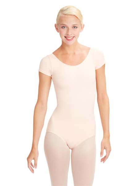 TB133 Short Sleeve Leotard Ballet Pink