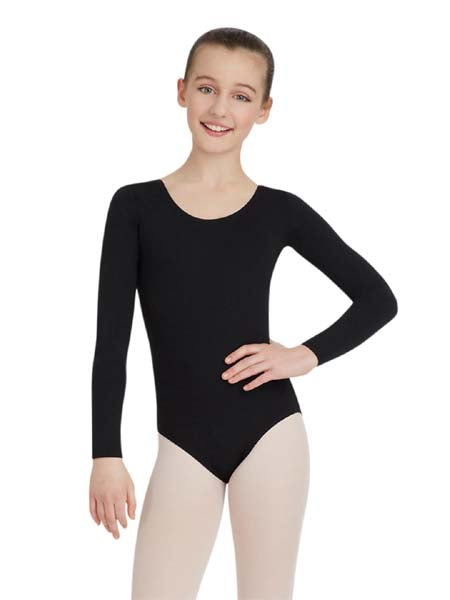 TB134C Long Sleeve Leotard Black