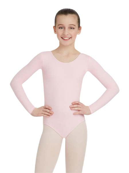 TB134C Long Sleeve Leotard Pink