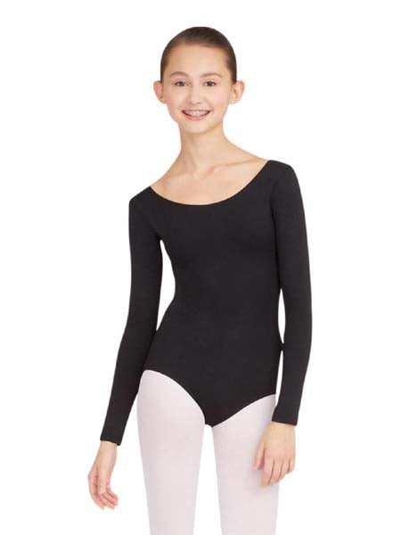 TB135 Long Sleeve Leotard Black