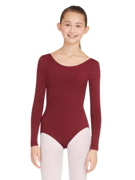 TB135 Long Sleeve Leotard Maroon