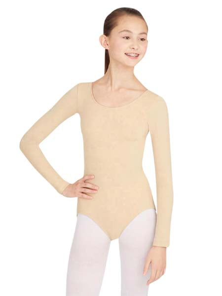 TB135 Long Sleeve Leotard Nude