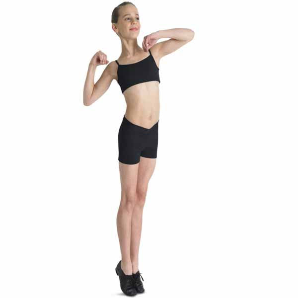 bloch r1984 girls derine basic short black