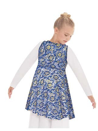 Heavenly Lace Peplum Tunic - Child's - Eurotard 65568C