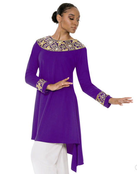 eurotard 81116 tabernacle praise tunic purple