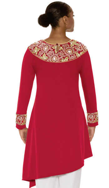 eurotard 81116 tabernacle praise tunic red