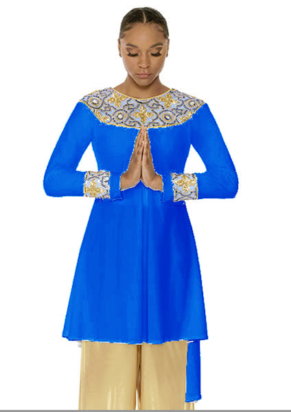 eurotard 81116 tabernacle praise tunic royal