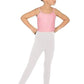 eurotard 1066 girls cotton lycra ankle leggings white