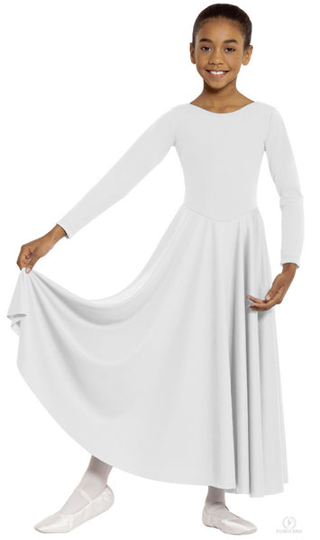 eurotard 13524c girls simplicity praise dress white