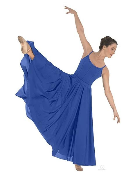 eurotard 13674 simplicity triple panel skirt royal