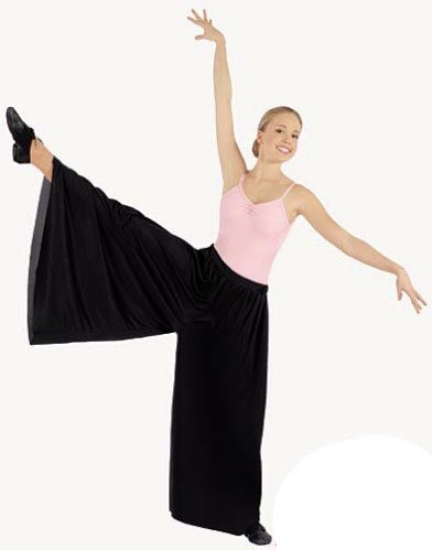 eurotard 13696 simplicity palazzo pants black