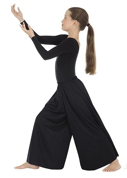 eurotard 13696 child simplicity palazzo pants black