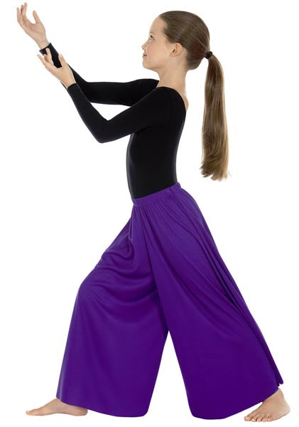 eurotard 13696 child simplicity palazzo pants purple