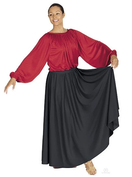 eurotard 13778 simplicity single panel skirt black