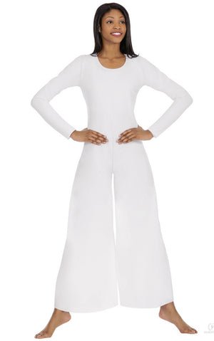 eurotard 13842 womens simplicity long sleeve wide leg praise