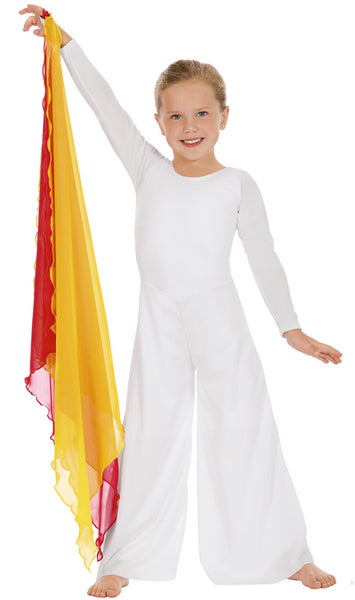 eurotard 13842 girls simplicity scoop neck praise dance jumpsuit white