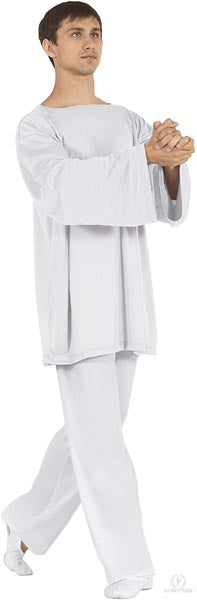 eurotard 13843 unisex relaxed fit pants white