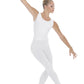 eurotard 44333 womens ankle leggings with tactel microfiber white