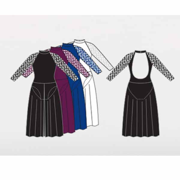 body wrappers mt151 girls microtech long sleeve dance dress color chart